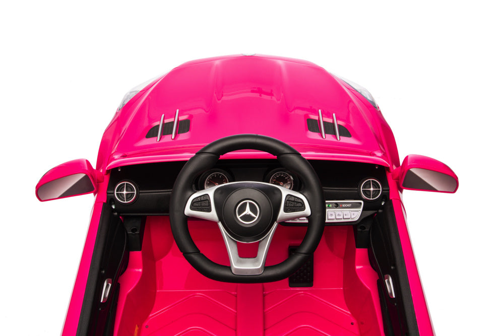 Mercedes Sl500, Coche Eléctrico Infantil De 12 Voltios Con Una Batería De Litio, Neumáticos De Goma, Asiento De Polipiel Y Mucho Más.