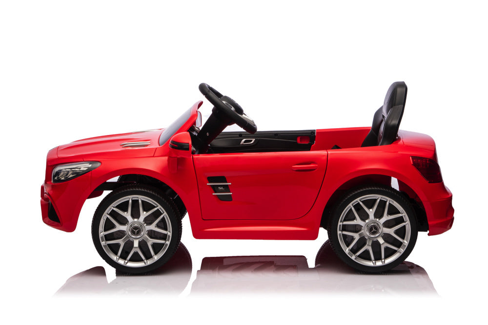 Mercedes Sl500, Coche Eléctrico Infantil De 12 Voltios Con Una Batería De Litio, Neumáticos De Goma, Asiento De Polipiel Y Mucho Más.