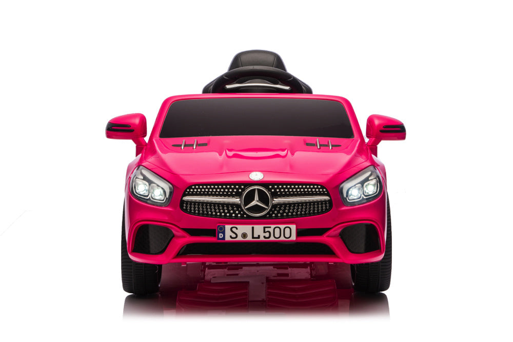 Mercedes Sl500, Coche Eléctrico Infantil De 12 Voltios Con Una Batería De Litio, Neumáticos De Goma, Asiento De Polipiel Y Mucho Más.