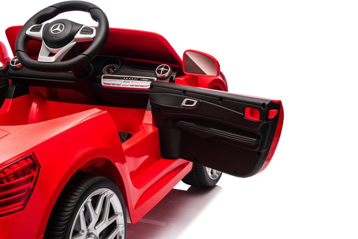 Mercedes Sl500, Coche Eléctrico Infantil De 12 Voltios Con Una Batería De Litio, Neumáticos De Goma, Asiento De Polipiel Y Mucho Más.