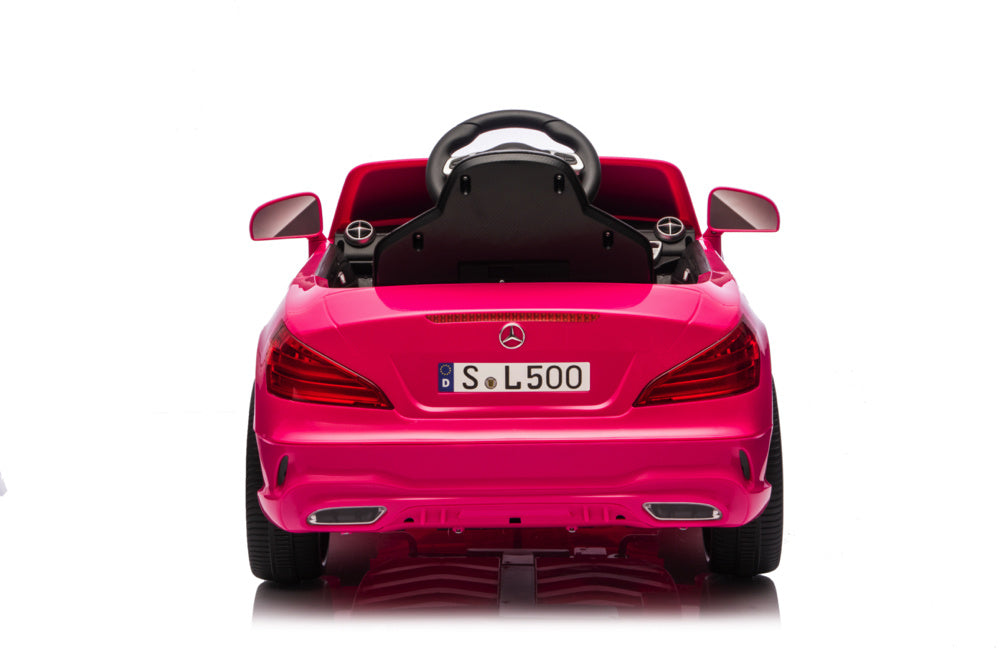 Mercedes Sl500, Coche Eléctrico Infantil De 12 Voltios Con Una Batería De Litio, Neumáticos De Goma, Asiento De Polipiel Y Mucho Más.