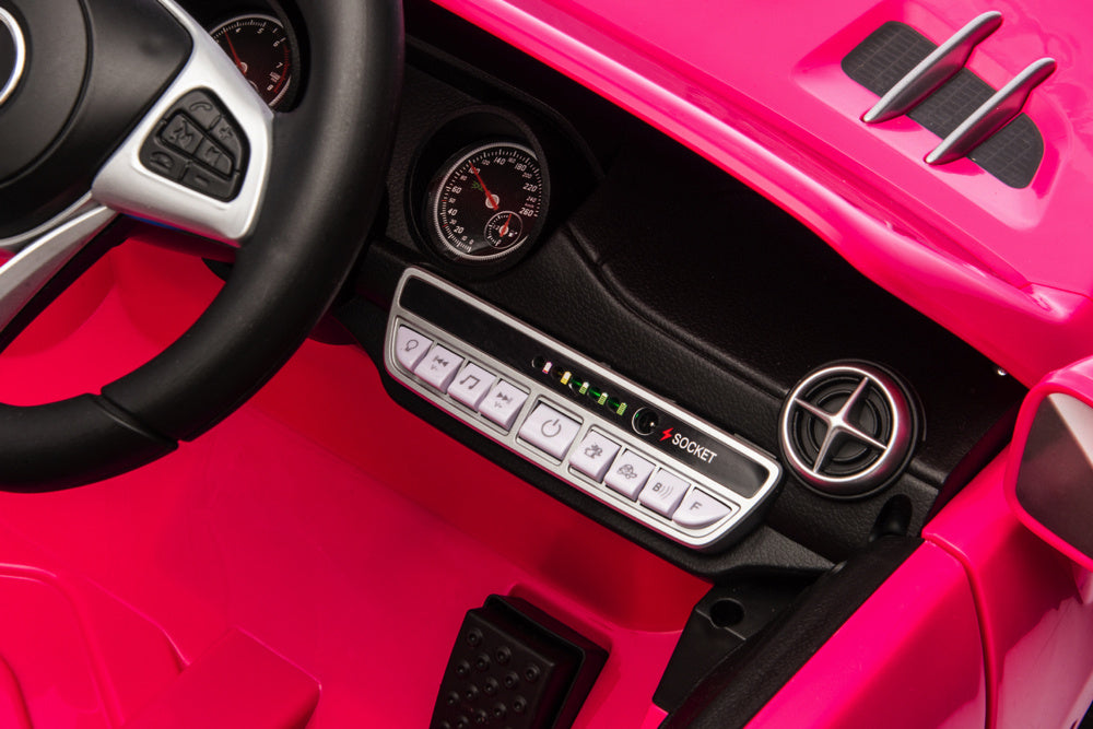 Mercedes Sl500, Coche Eléctrico Infantil De 12 Voltios Con Una Batería De Litio, Neumáticos De Goma, Asiento De Polipiel Y Mucho Más.