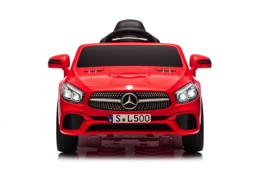 Mercedes Sl500, Coche Eléctrico Infantil De 12 Voltios Con Una Batería De Litio, Neumáticos De Goma, Asiento De Polipiel Y Mucho Más.