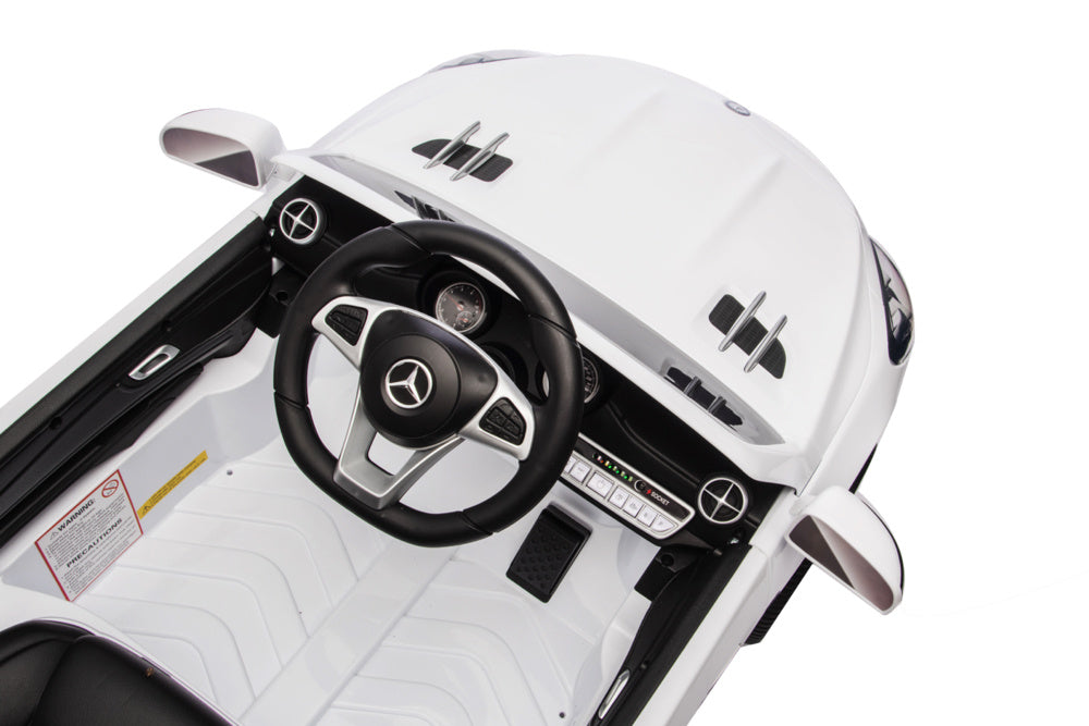Mercedes Sl500, Coche Eléctrico Infantil De 12 Voltios Con Una Batería De Litio, Neumáticos De Goma, Asiento De Polipiel Y Mucho Más.