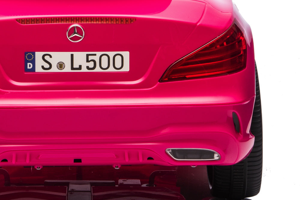 Mercedes Sl500, Coche Eléctrico Infantil De 12 Voltios Con Una Batería De Litio, Neumáticos De Goma, Asiento De Polipiel Y Mucho Más.
