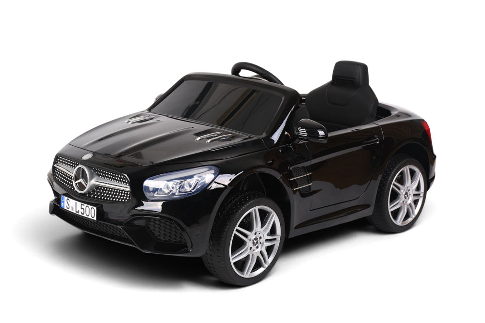 Mercedes Sl500, Coche Eléctrico Infantil De 12 Voltios Con Una Batería De Litio, Neumáticos De Goma, Asiento De Polipiel Y Mucho Más.