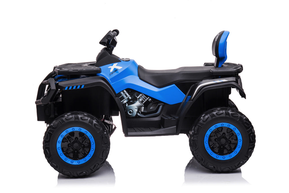 Quad Eléctrico De Litio De 24 Voltios, 4 Motores, Neumáticos De Goma, Asiento De Cuero ¡Y Mucho Más!