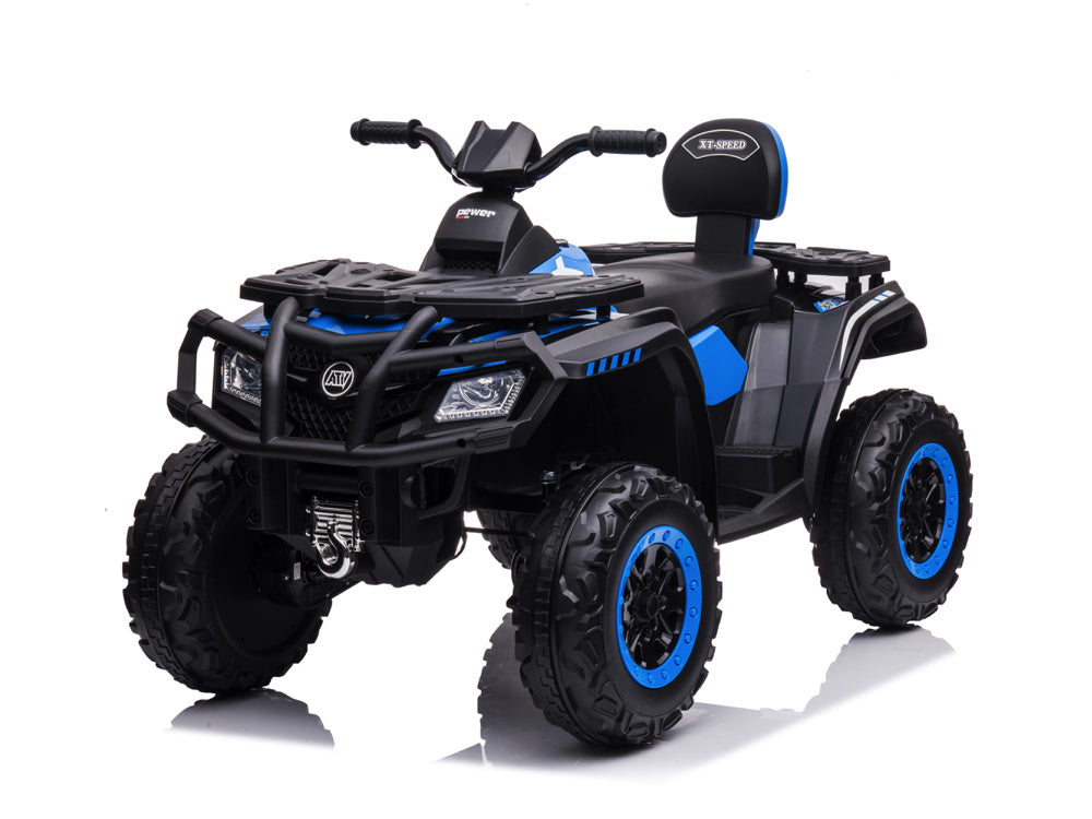 Quad Eléctrico De Litio De 24 Voltios, 4 Motores, Neumáticos De Goma, Asiento De Cuero ¡Y Mucho Más!