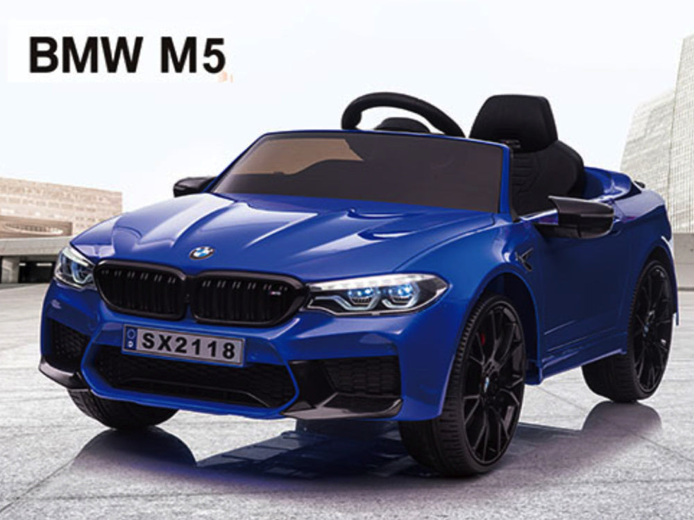 Bmw M5, Litio, Asientos De Cuero, Neumáticos De Goma, ¡Coche Eléctrico Para Niños!